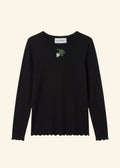 Helmstedt ANDREA LONGSLEEVE T-SHIRT Shirts Black Beauty