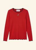 Helmstedt ANDREA LONGSLEEVE T-SHIRT Shirts Cranberry Red
