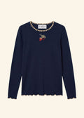 Helmstedt ANDREA LONGSLEEVE T-SHIRT Shirts Midnight Blue