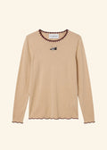 Helmstedt ANDREA LONGSLEEVE T-SHIRT Shirts Vanilla Beige