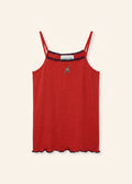 Helmstedt ANDREA STRAP TOP Tops Cranberry Red