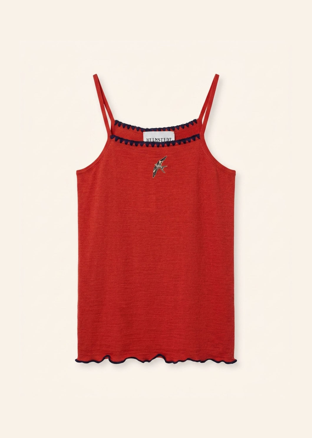 Helmstedt ANDREA STRAP TOP Tops Cranberry Red