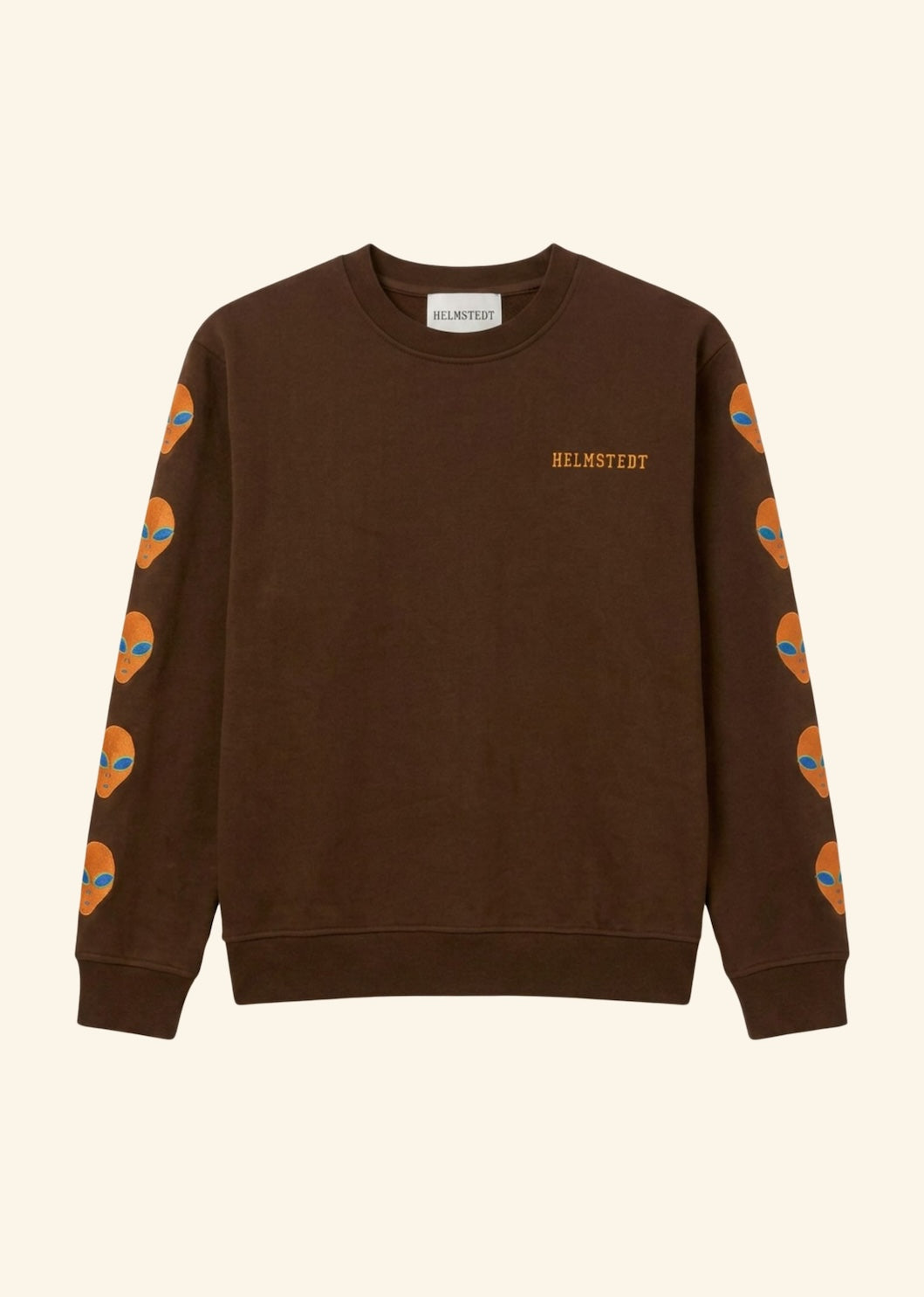 Helmstedt AVERY CREWNECK - BROWN Jersey Brown