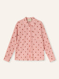 Helmstedt Aleta Shirt Longsleeve Shirts Red Stripe w Strawberry Emb