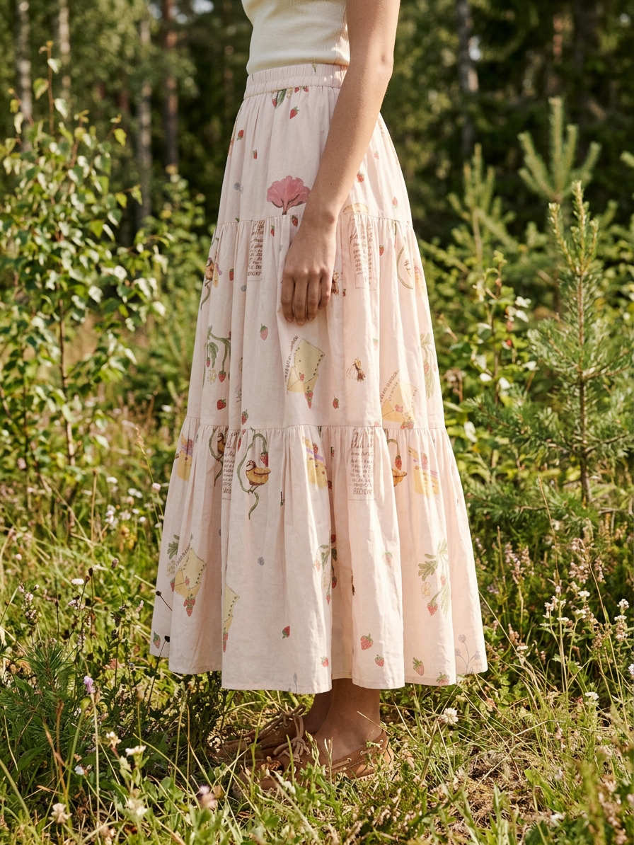 Helmstedt Dion Skirt Skirts Love Story Print
