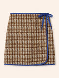 Helmstedt Ella Mini Skirt - Tweed Skirts Brown Tweed