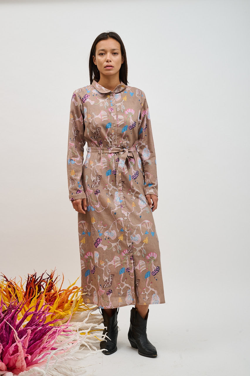 Helmstedt Ellen Dress Dresses Dancing Mushroom Print