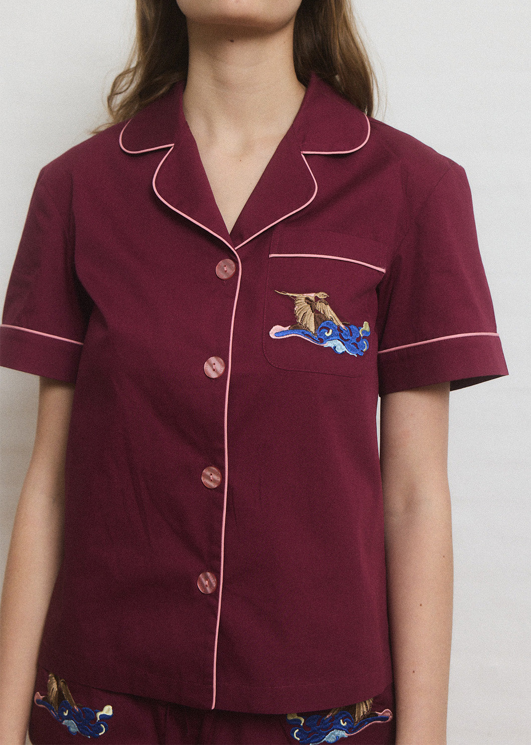 Helmstedt FIONA SHIRT Shirts Burgundy Red