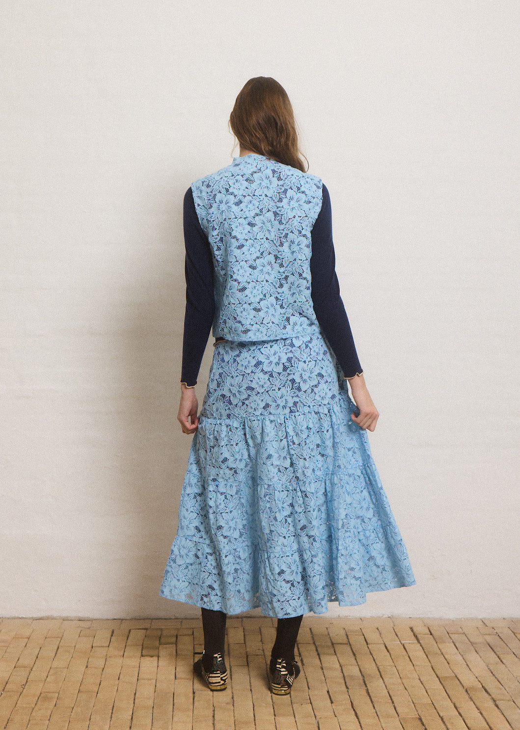 Helmstedt GABI SKIRT Skirts Dusty Blue