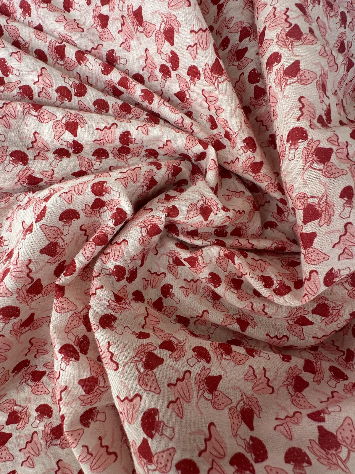 Helmstedt Karoline Dress Dresses Red Strawberry Print