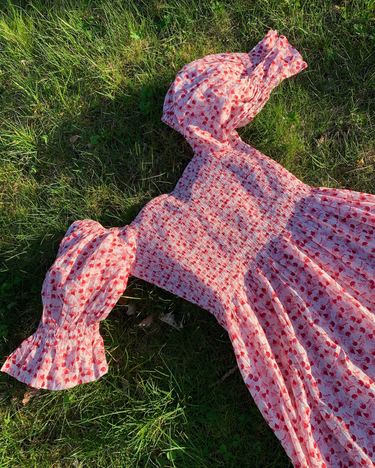 Helmstedt Karoline Dress Dresses Red Strawberry Print