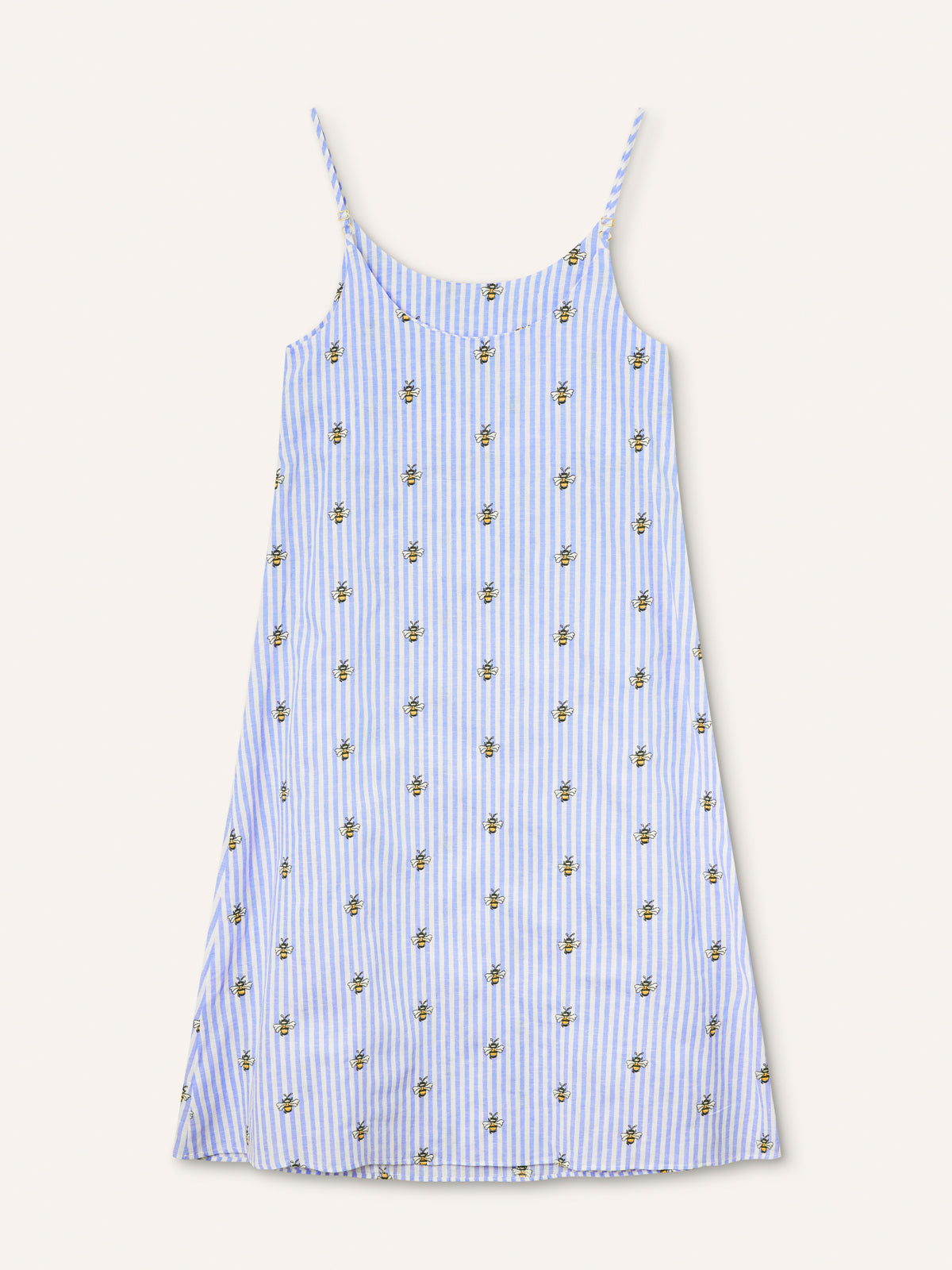 Helmstedt LEVA DRESS Dresses Red Stripe w Strawberry Emb