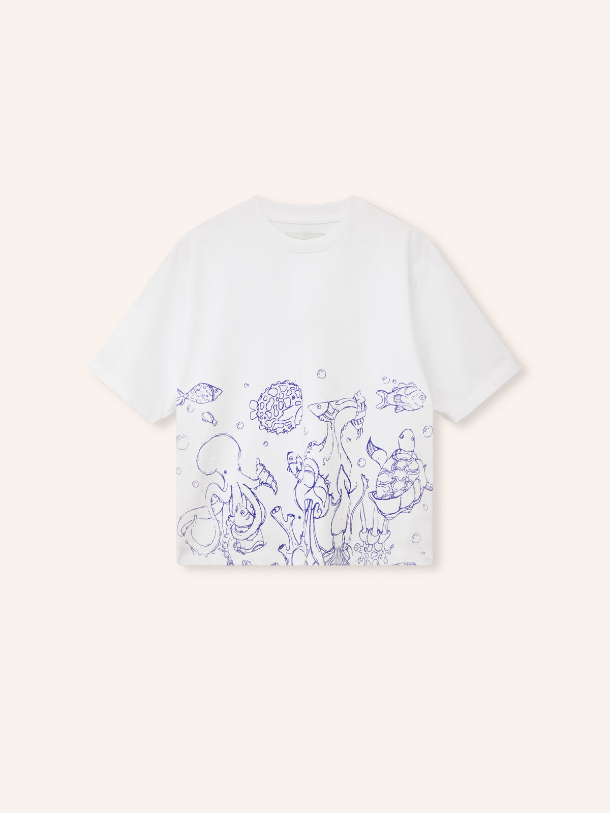 Helmstedt NOOR T-SHIRT Jersey Blue Under the Sea Print