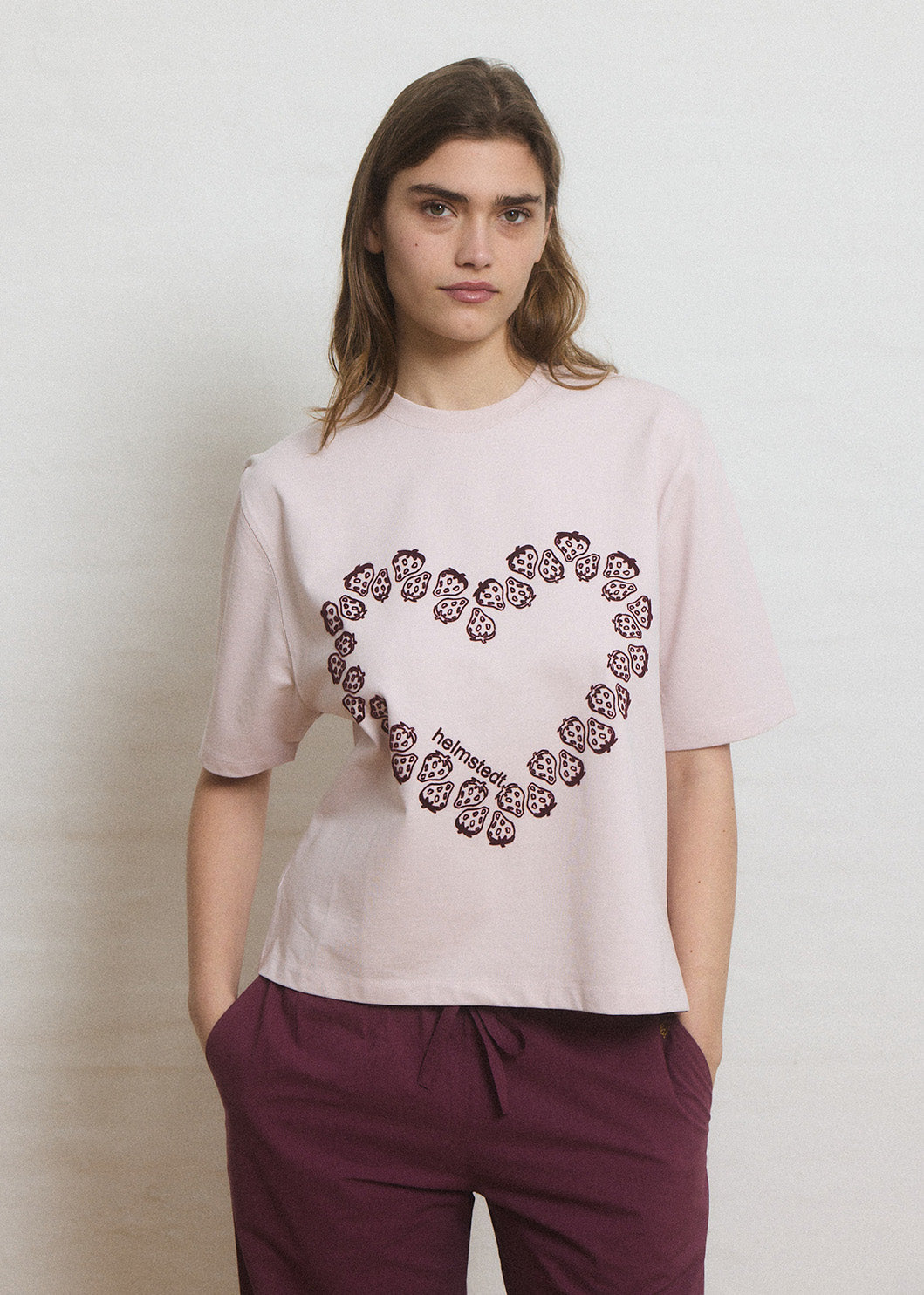 Helmstedt NOOR T-SHIRT Shirts Hushed Violet with Flock